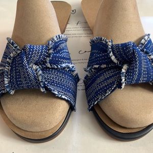 Rothy Indigo Fringe Sandal